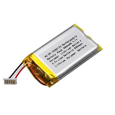 KC IEC62133 Aprobado 3.7V 900mAh Batería recargable Confección Batería de litio polímero Lipo