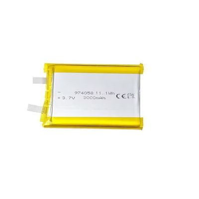 Batería Lipo de alta tasa de descarga 30C 3.7V 3000mAh con certificación KC para drones y dispositivos de belleza