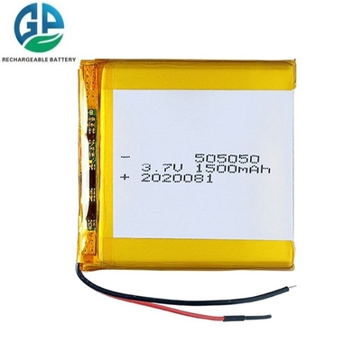 Alta calidad 3.7v 1500mah Batería de polímero de litio 505050 1500mah Batería de alta tasa de descarga 30C Max60C Recargable