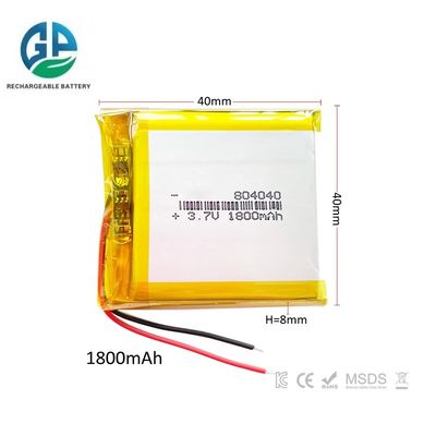Batería de alta velocidad de descarga 30C Max60C Recarga una 6.6wh Batería de polímero de litio 1800mah 804040 Bolso recargable para jugadores de juegos de mano