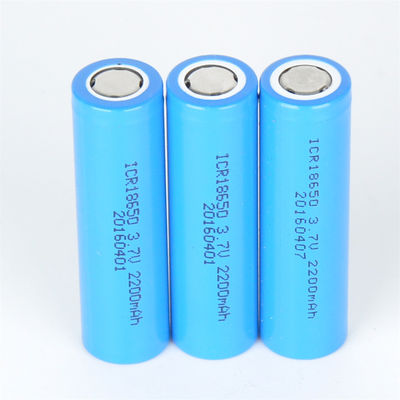 Batería de litio 18650 3.7V 2200mAh Batería recargable de iones de litio IEC62133
