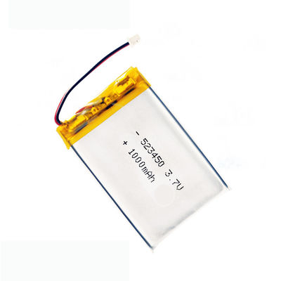 523450 Lipo 3.7V 1000mAh Batería KC con 500 veces la vida útil del ciclo para la luz solar