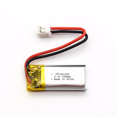 IEC 62133 Batería de litio polimérico de 3,7 V de 100 mAh aprobada para electrónica de consumo