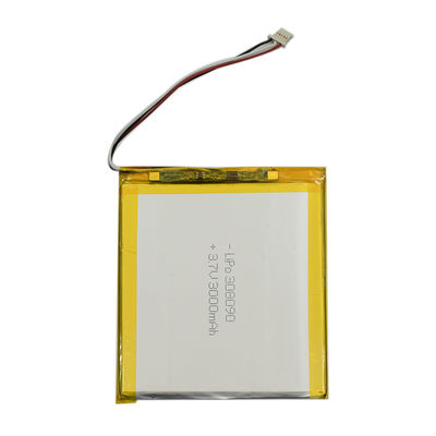 Célula ultra fina de encargo 308090 3000mah Li Polymer Battery Pack de 3,7 V Lipo