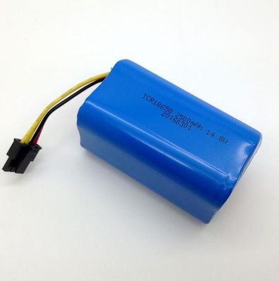 Paquete de batería de litio 18650 de 14.8V 2500mAh con 500 ciclos de vida para sistemas de emergencia