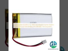 Alta calidad 623360 3.7v 1500mah Batería de litio polímero Batería de alta tasa de descarga 30C Max60C recargable