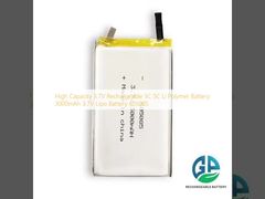 Batería recargable de 3C 5C de alta capacidad de 3,7 V de Li-polímero 3000mAh
