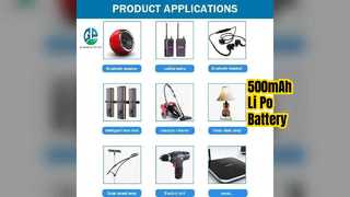 Batería de polímero de litio de 3,7 V y 500 mAh KC CE